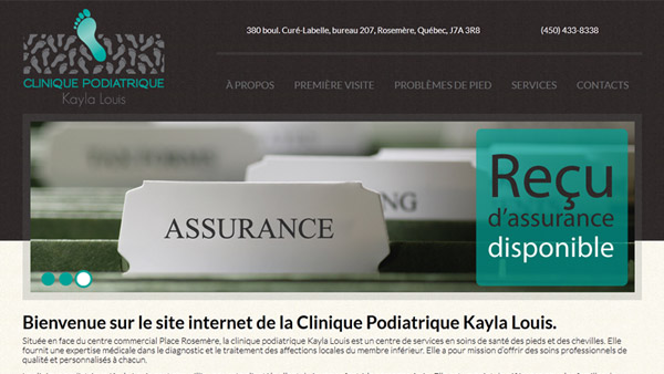 Clinique podiatrique Kayla Louis