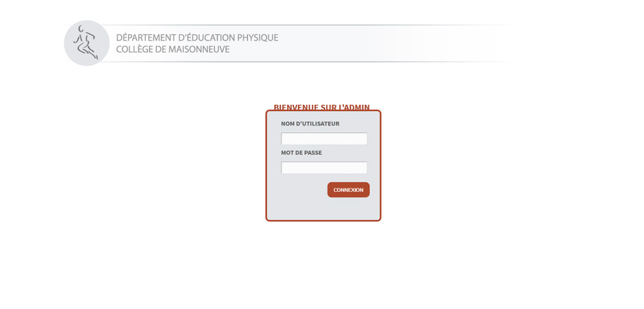 Département d'éducation physique - Admin
