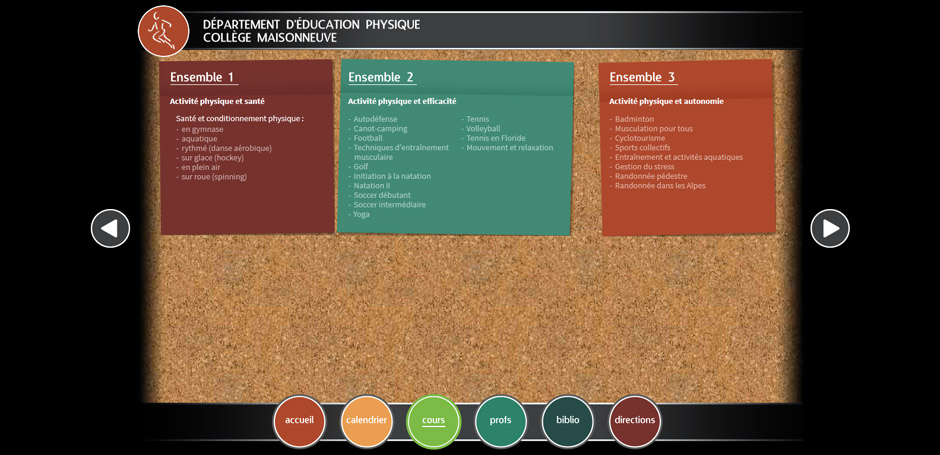 Département d'éducation physique - Visiteur